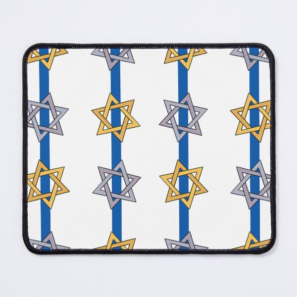Item preview, Star of David Hanukkah Stripes White designed and sold by CI Creative Design LLC.