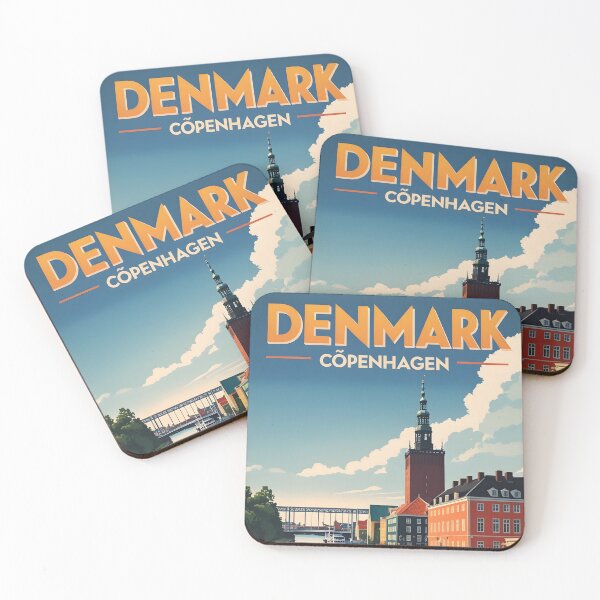 Item preview, Copenhagen Denmark Vintage Travel Tourism designed and sold by TravelersGems.
