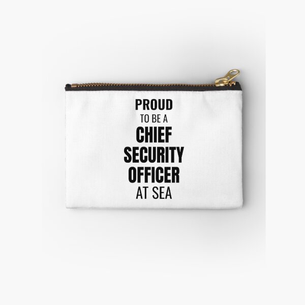 Item preview, Proud to be a Chief Security Officer at Sea (Black) designed and sold by ShipCrewNation.