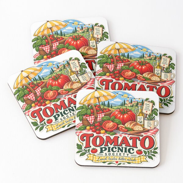 Item preview, Tomato Picnic Society – Lunch Tastes Better Outside designed and sold by Odd Hours Studio.