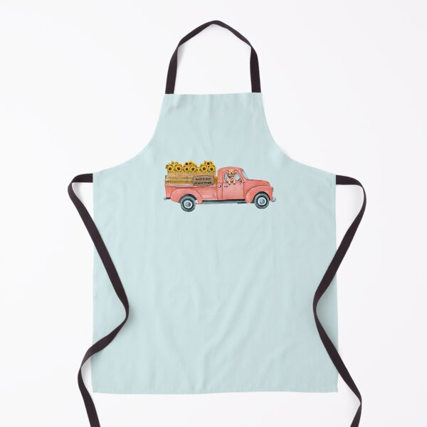 Item preview, Nantucket Autumn Flower Truck with Golden Retriever designed and sold by Coastal Joy.