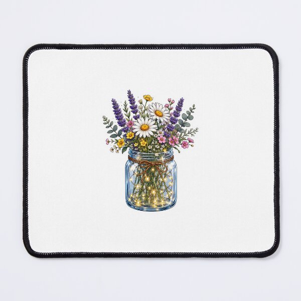Item preview, Wildflower Fairy Light Jar Sticker | Colorful Botanical Flower Bouquet designed and sold by PopStickerLab22.