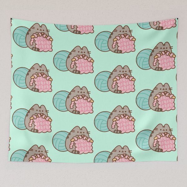 Item preview, knitting pusheen!! designed and sold by PLANET-VEE.