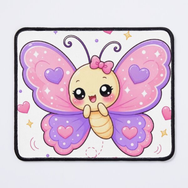 Item preview, Cute Kawaii Butterfly Sticker | Adorable Pink Purple Butterfly | Cute Aesthetic Sticker | Butterfly Lover Gift designed and sold by Vegasstickers.