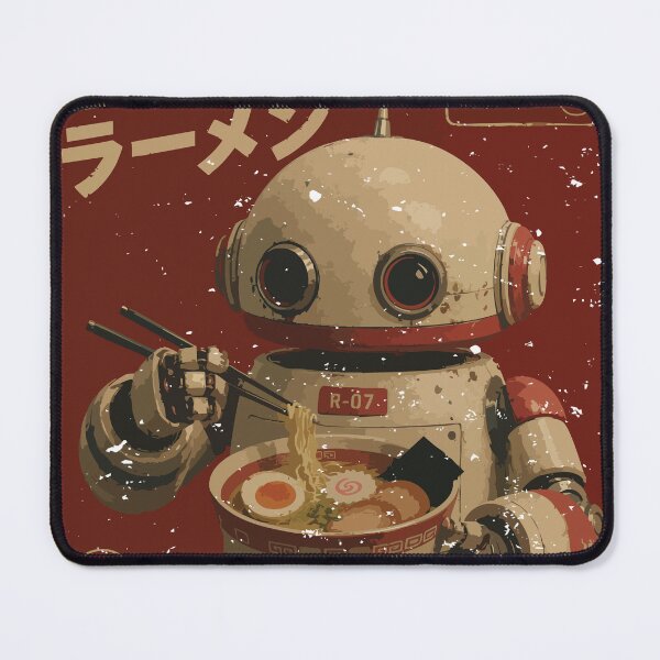 Item preview, Retro Ramen Robot Vintage Japanese Sci-Fi designed and sold by Arezaali.