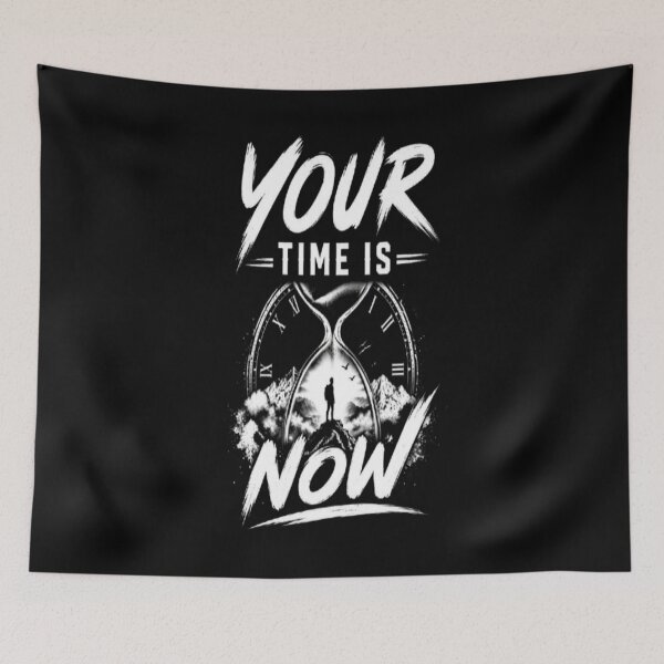 Item preview, Your Time Is Now Motivational Quote | Inspirational Typography Design designed and sold by v6ziix.