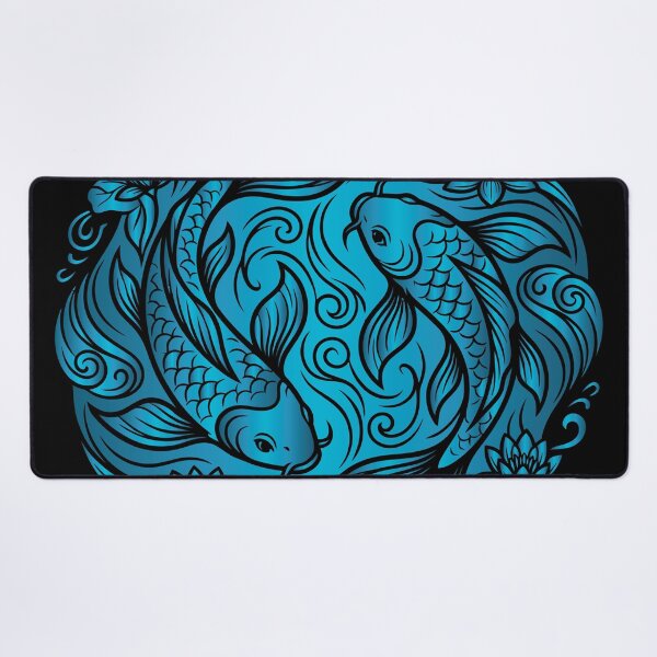 Item preview, Elegant Koi Fish Swimming Vector Stencil Art designed and sold by ZUMERI.