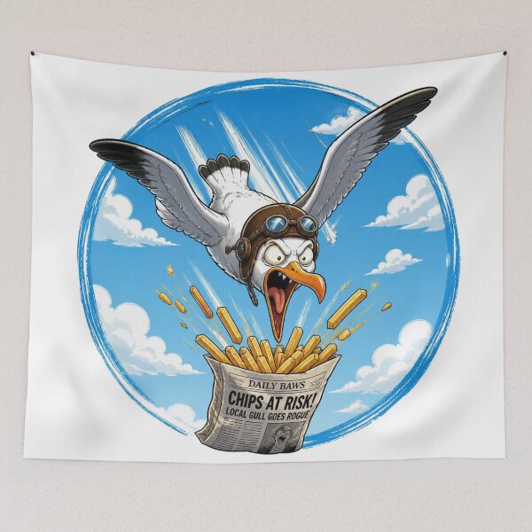 Item preview, Seagull and chips designed and sold by Talpha.