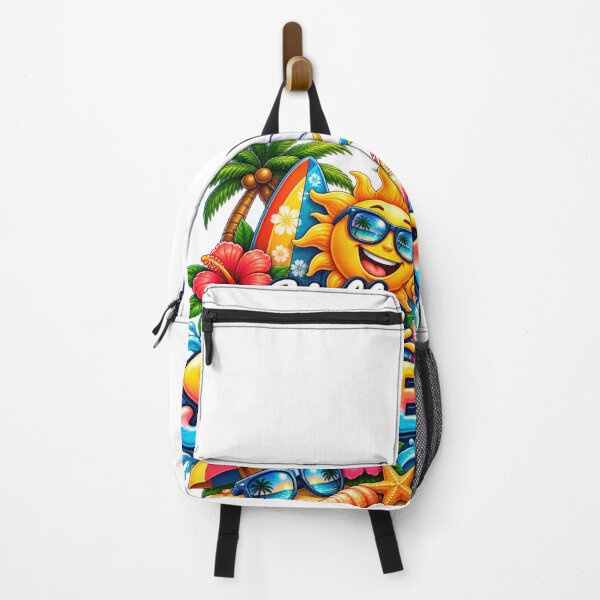 Item preview, Hello Summer Tropical Beach Sticker – Colorful Summer Vacation Design designed and sold by DarshanHubli.