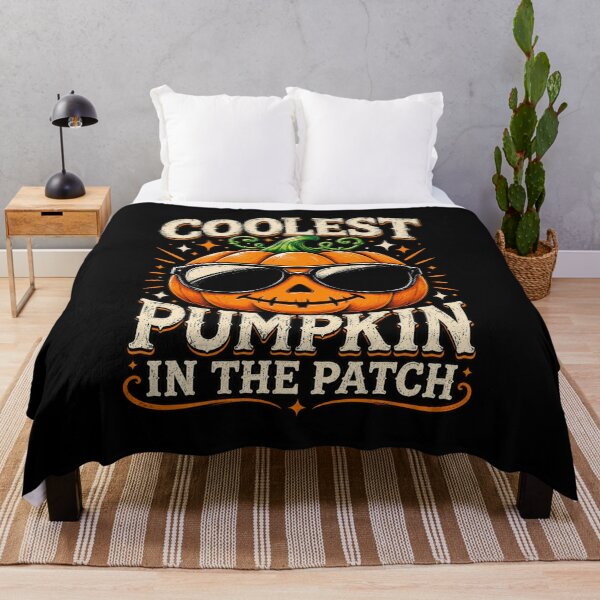 Item preview, Coolest Pumpkin in the Patch – Funny Halloween Pumpkin designed and sold by FreshPixelArt.