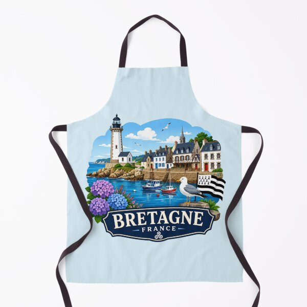 Item preview, Bretagne, France - Brittany Coastal Lighthouse Scene designed and sold by Myra365Art.