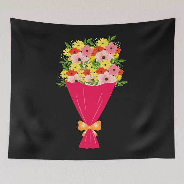 Item preview, Vibrant Floral Bouquet in Pink Wrapping designed and sold by NAMASTHE WORLD.