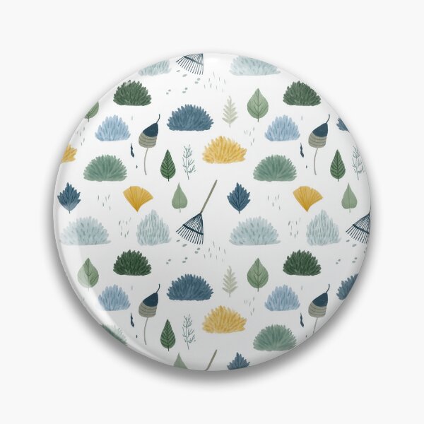Item preview, Soft Pastel Fall Foliage & Rake Print designed and sold by TJ Art and Camera.