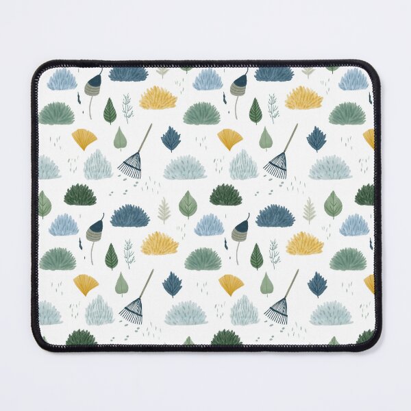 Item preview, Soft Pastel Fall Foliage & Rake Print designed and sold by TJ Art and Camera.