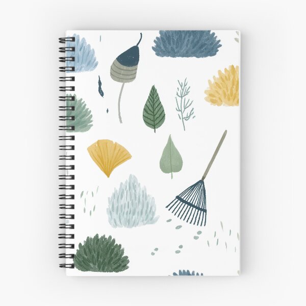 Item preview, Soft Pastel Fall Foliage & Rake Print designed and sold by TJ Art and Camera.