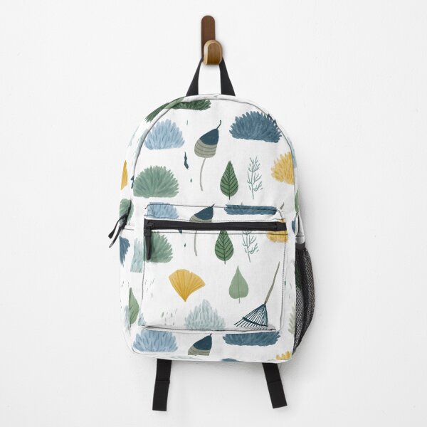 Item preview, Soft Pastel Fall Foliage & Rake Print designed and sold by TJ Art and Camera.