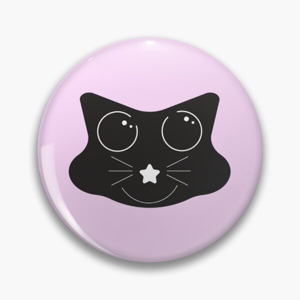 Item preview, Copy of black cat small face boba chibi cute rounded whimsical twee design #10 designed and sold by Kyna Arts.