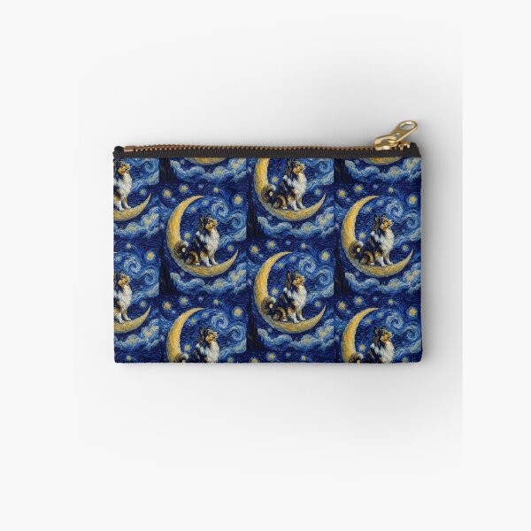 Item preview, Funny Sheltie Starry Night Painting Cute Moon Stars Mom Dad Kids designed and sold by FurryHavenPH.
