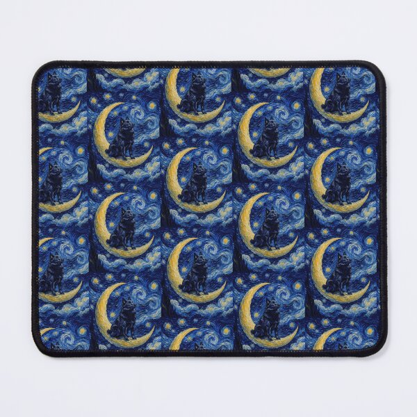 Item preview, Funny Schipperke Starry Night Painting Cute Moon Stars Mom Dad Kids designed and sold by FurryHavenPH.