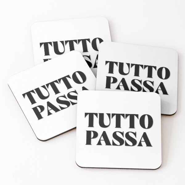 Item preview, Tutto Passa Italian Life Mantra (black) designed and sold by didijuca.