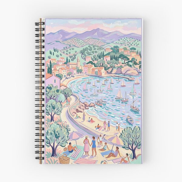Item preview, Pastel Coastal Beach Illustration designed and sold by ArtworkNorth.