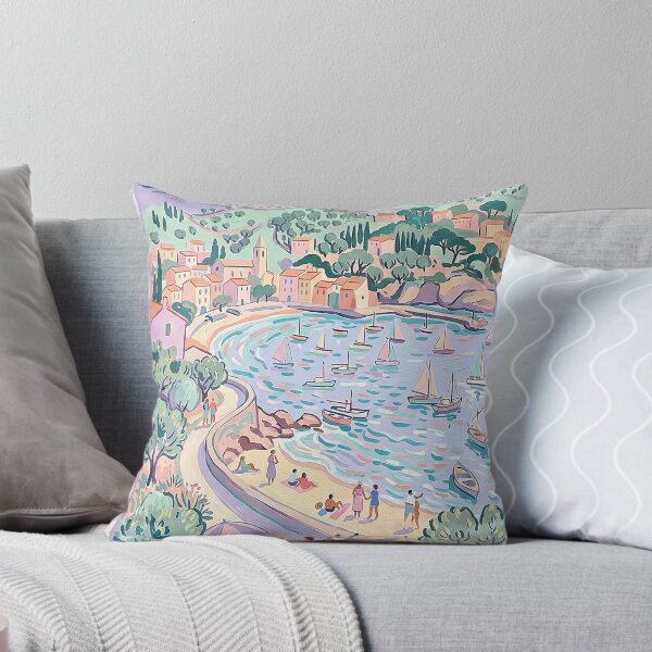 Item preview, Pastel Coastal Beach Illustration designed and sold by ArtworkNorth.