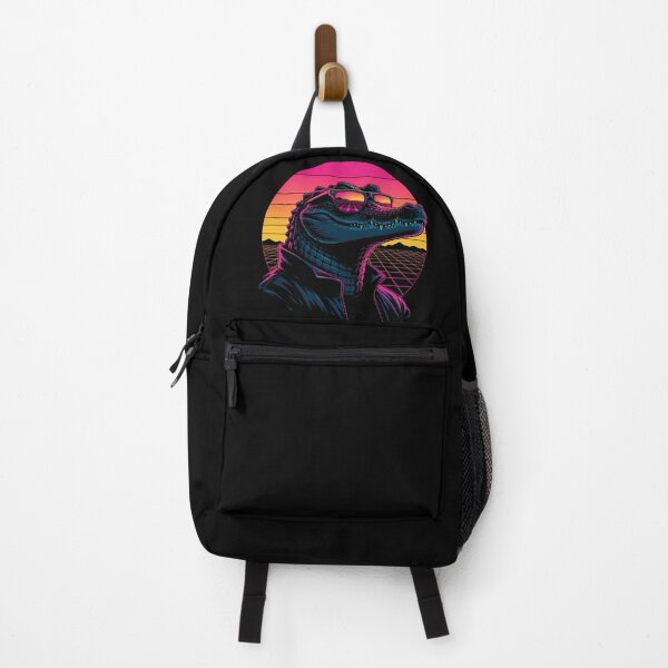 Item preview, Rad Aussie Salty – Retro Synthwave Crocodile designed and sold by JMAVILA ART.