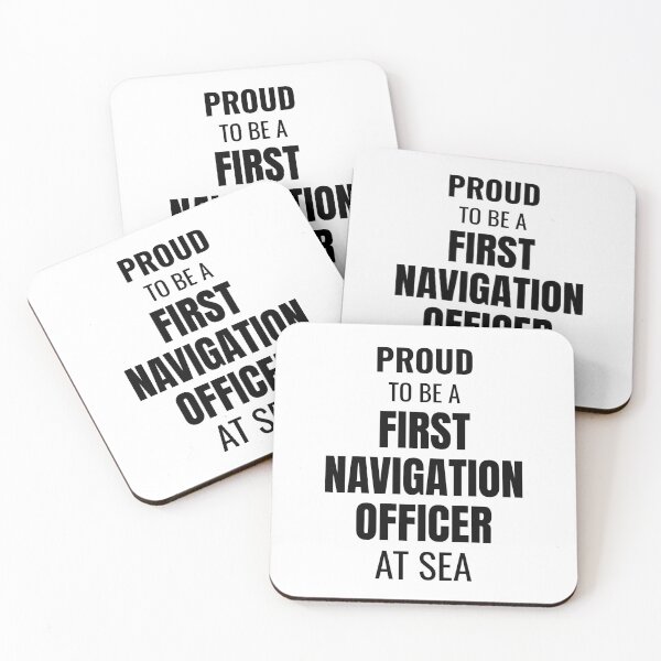 Item preview, Proud to be a First Navigation Officer at Sea (Black) designed and sold by ShipCrewNation.