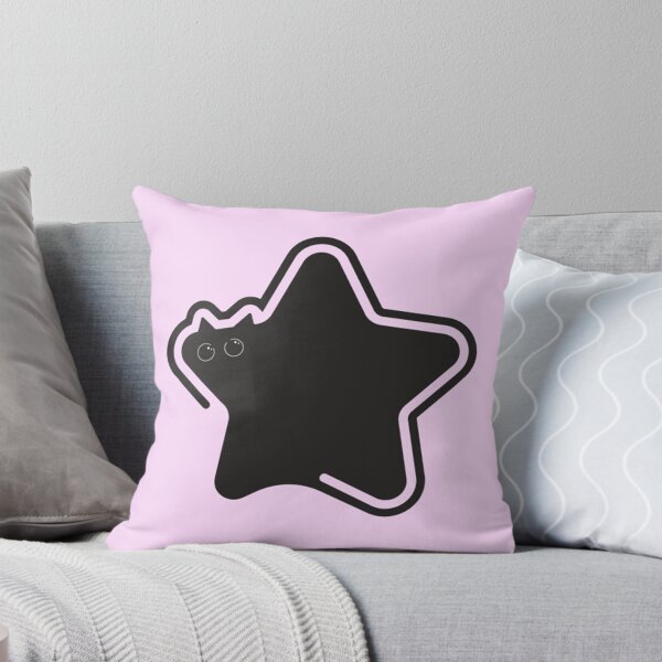 Item preview, black cat star boba chibi cute rounded whimsical twee design #11 designed and sold by Kyna Arts.