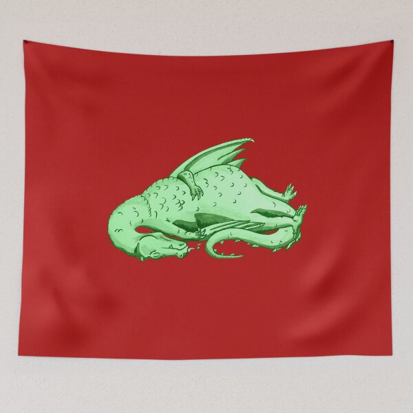 Item preview, Green Sleeping Dragon designed and sold by blacksnowcomics.