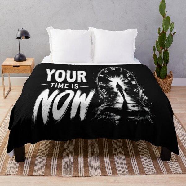 Item preview, Your Time Is Now Motivational Quote | Inspirational Typography Design designed and sold by v6ziix.