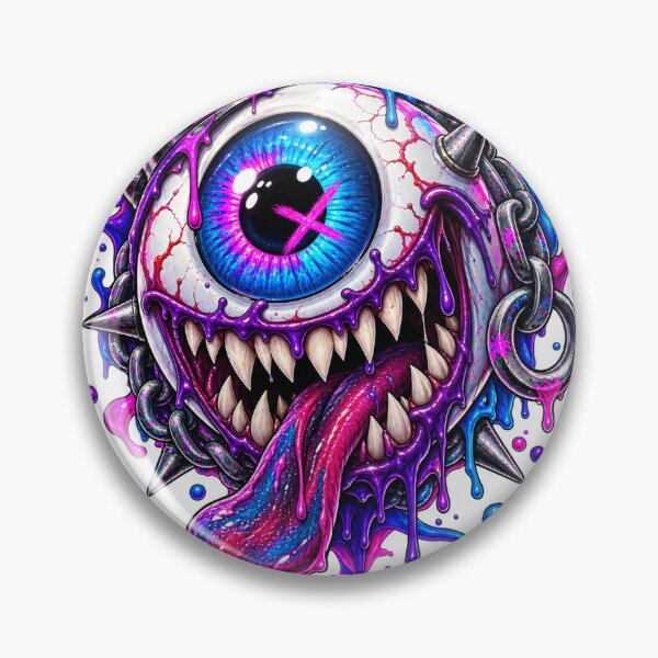 Item preview, Neon Monster Eyeball Streetwear designed and sold by VYBORA Studio.
