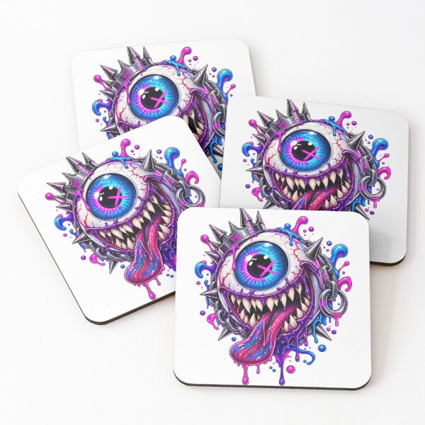 Item preview, Neon Monster Eyeball Streetwear designed and sold by VYBORA Studio.