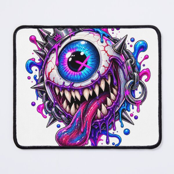 Item preview, Neon Monster Eyeball Streetwear designed and sold by VYBORA Studio.