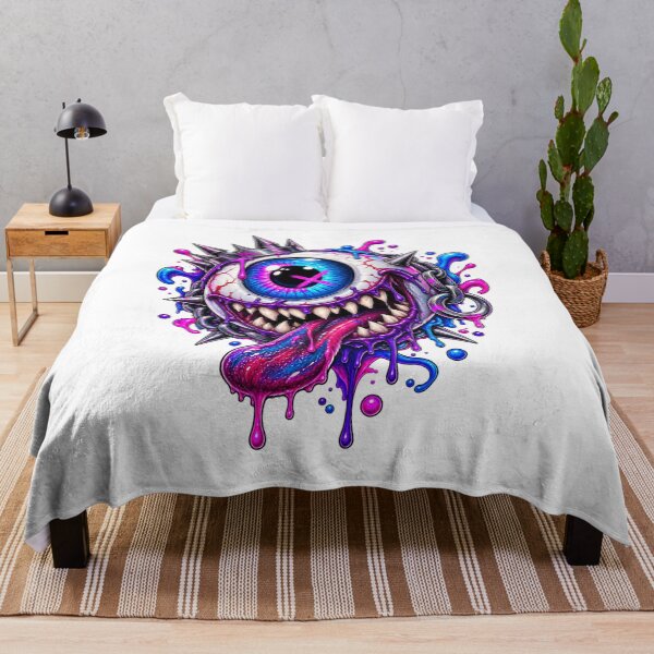 Item preview, Neon Monster Eyeball Streetwear designed and sold by VYBORA Studio.