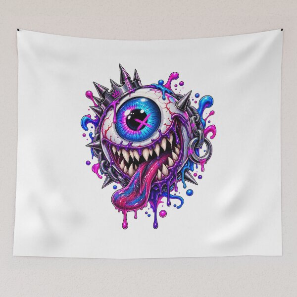 Item preview, Neon Monster Eyeball Streetwear designed and sold by VYBORA Studio.