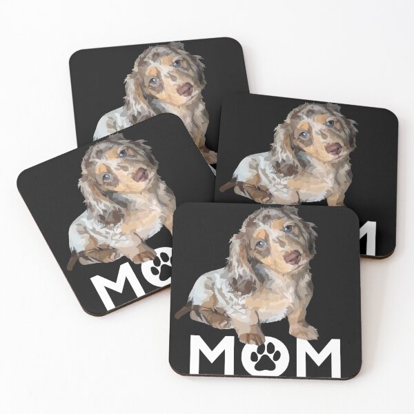 Item preview, Dachshund Mom Marble Dog Puppy designed and sold by Just-Arts-4U.