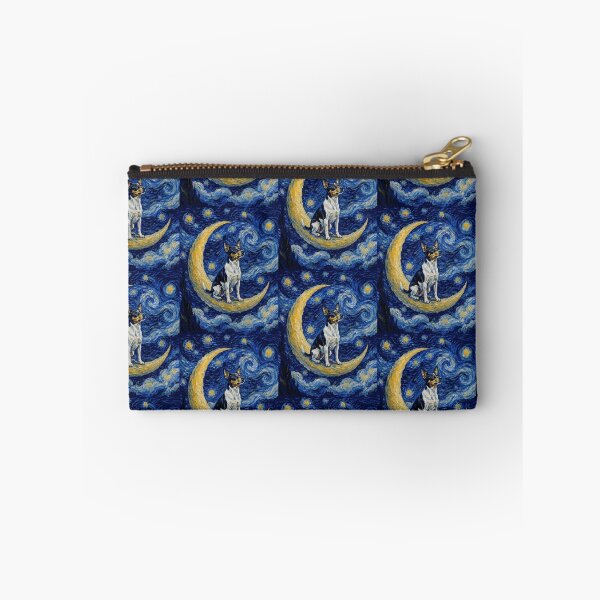 Item preview, Funny Rat Terrier Starry Night Painting Cute Moon Stars Mom Dad Kids designed and sold by FurryHavenPH.