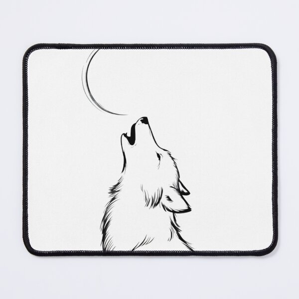 Item preview, Wolf and the Moon — Monochrome Minimalism designed and sold by ErgTime.