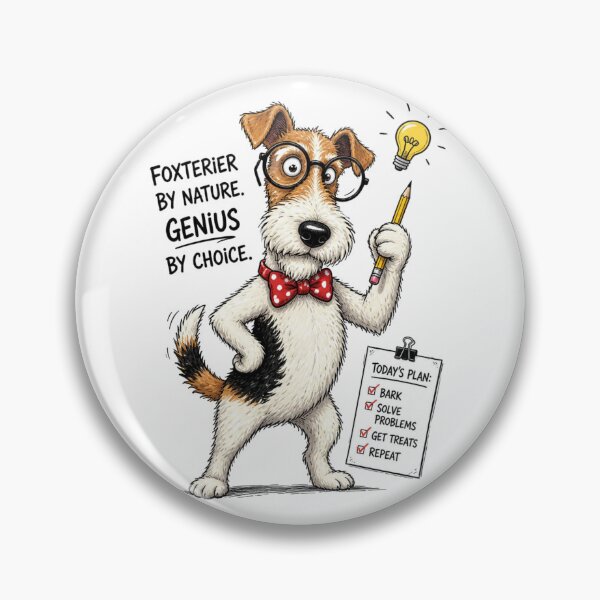 Item preview, Fox Terrier Genius designed and sold by Talpha.