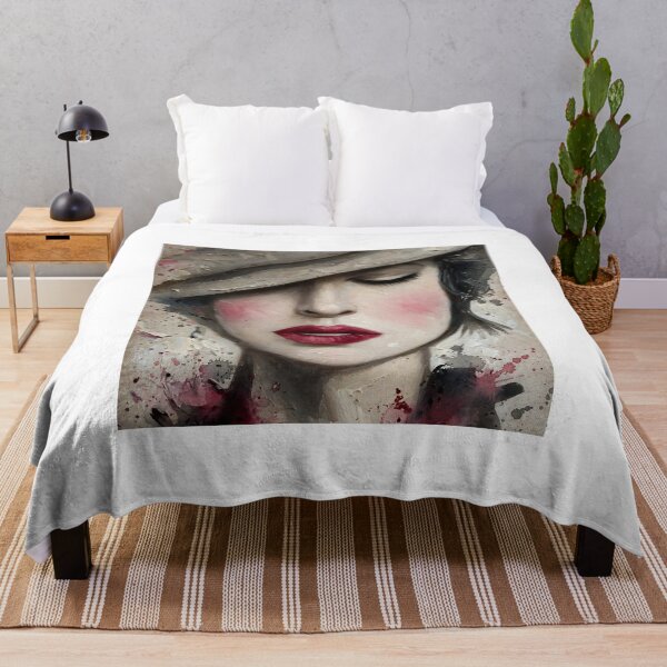 Item preview, Classic Oil Painting Portrait - Elegant Woman with Hat Canvas Art designed and sold by MAISON SYLVIE.