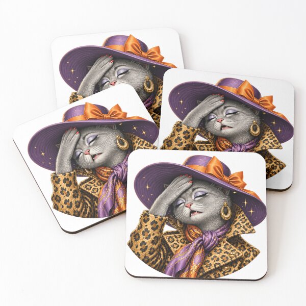 Item preview, Too glamorous to work (cat) designed and sold by design-rebell.