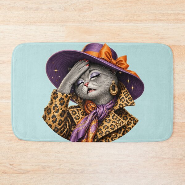 Item preview, Too glamorous to work (cat) designed and sold by design-rebell.