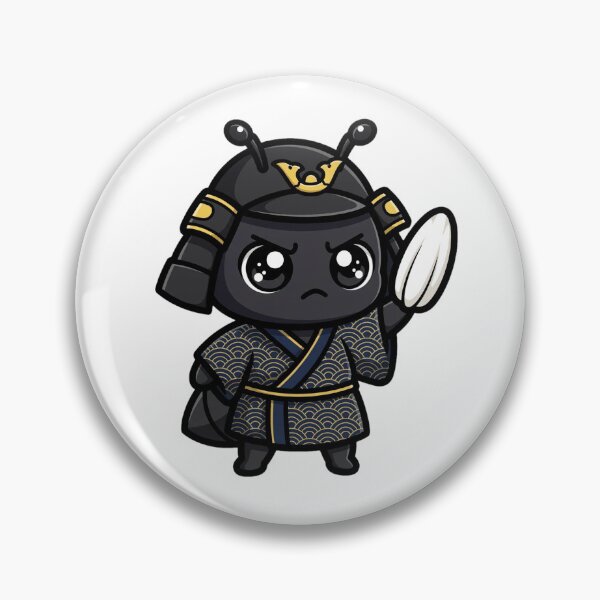 Item preview, Samurai Ant - Kawaii Oriental Ant Warrior in Kimono with Rice Katana designed and sold by PrettyCrypt.