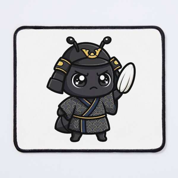 Item preview, Samurai Ant - Kawaii Oriental Ant Warrior in Kimono with Rice Katana designed and sold by PrettyCrypt.
