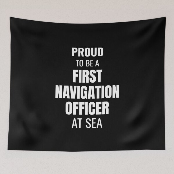 Item preview, Proud to be a First Navigation Officer at Sea (White) designed and sold by ShipCrewNation.