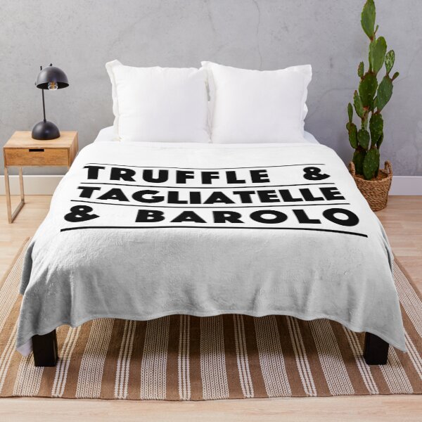 Item preview, Truffle & Tagliatelle & Barolo – Italian Gourmet Vibes Typography Design (Black) designed and sold by didijuca.