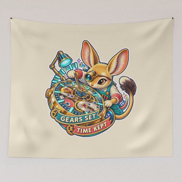 Item preview, Labor Day Jerboa Watchmaker – Gears Set Time Kept designed and sold by Jaani-T.