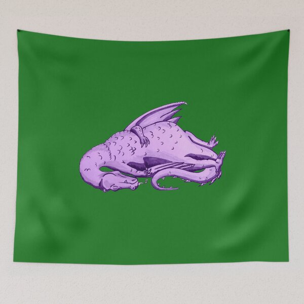 Item preview, Purple Sleeping Dragon designed and sold by blacksnowcomics.