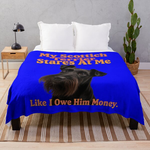 Item preview, My Scottish Terrier Stares At Me Like I Owe Him Money Design designed and sold by fantasticdesign.